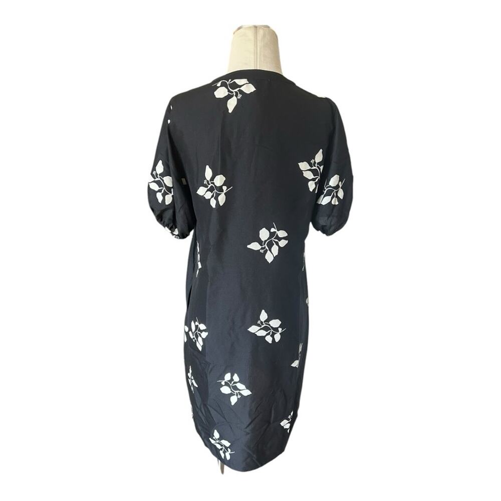 lafayette 148 Ida Leaf-Print Silk Midi Dress XS - Picture 4 of 7